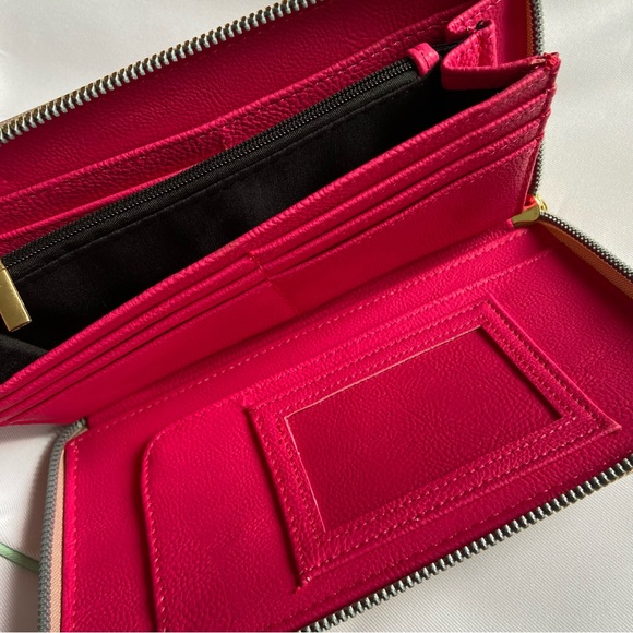 BETSEY JOHNSON Pink-ribbon Long Wallet - Picture 4 of 6